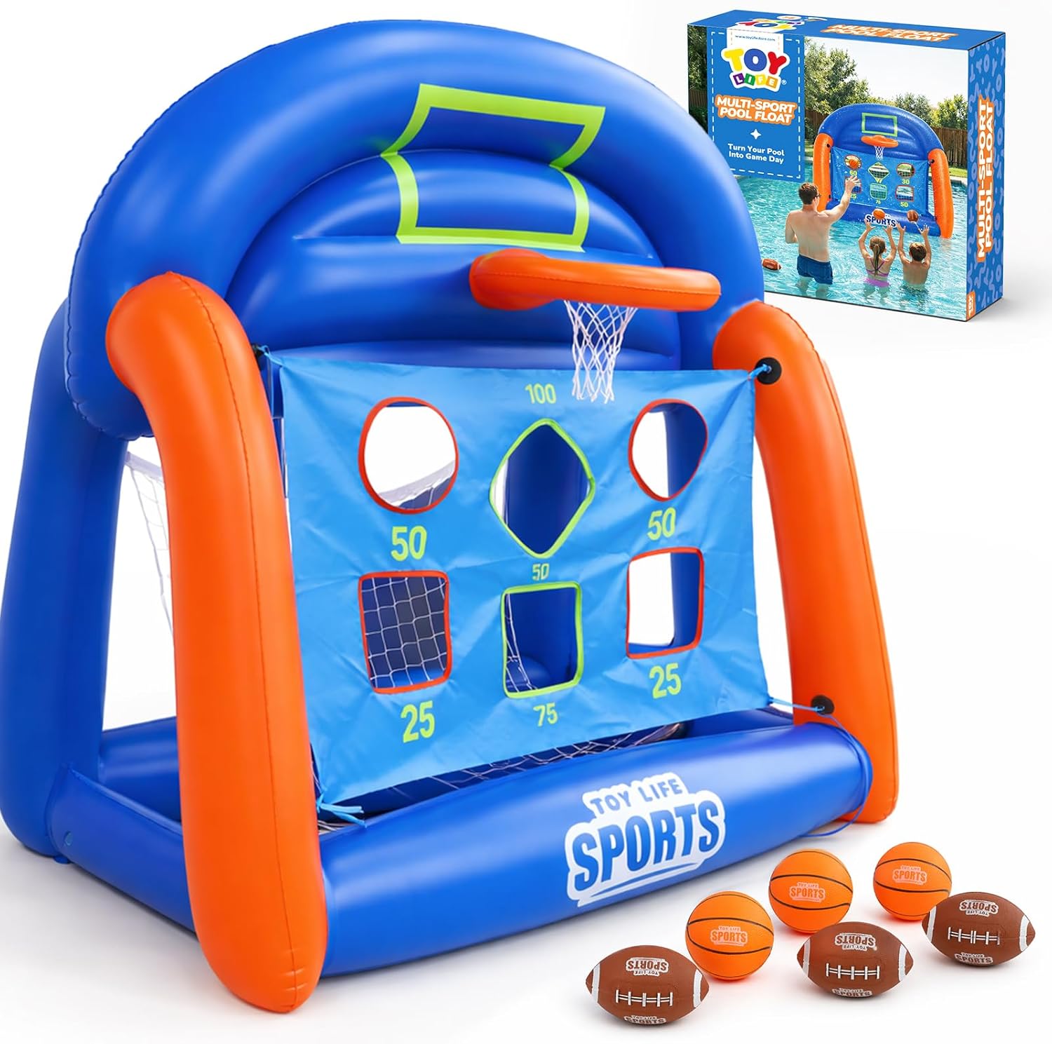 Kids Toys Kids Toys - Multi-Sport Pool Games Inflatable for Kids