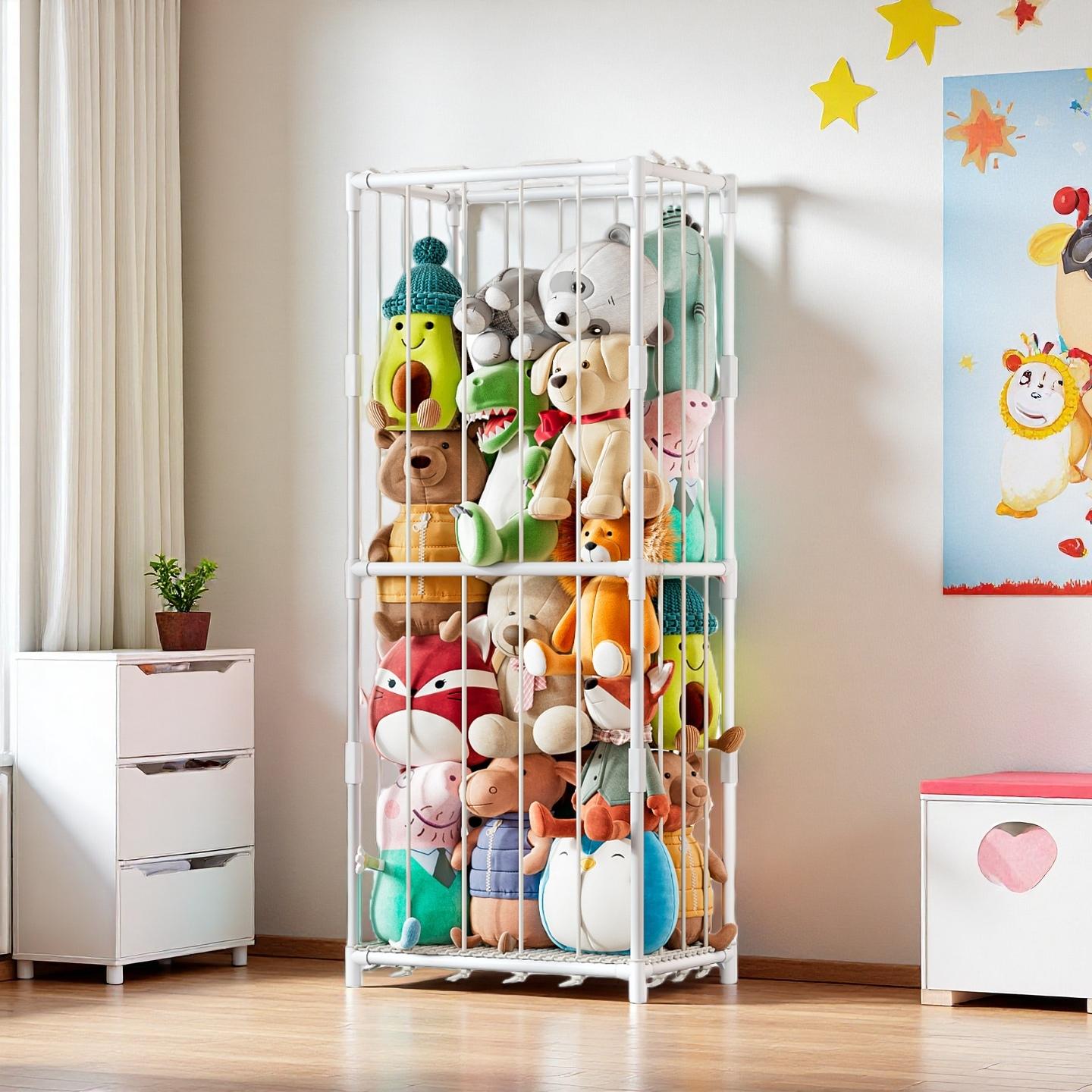 Kids Toys Kids Toys - Vertical Stuffed Animal Storage Organizer Zoo