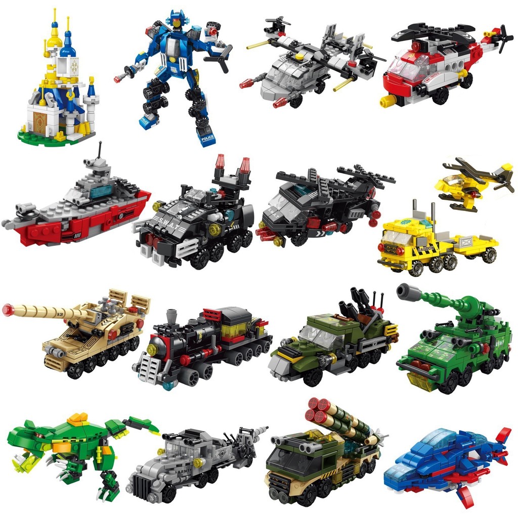 6 IN 1 City Engineering Car Po - đánh giá và giá Dinosaur Figurine Set
