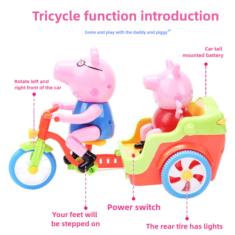 Battery Operated Pink Piggy Ri - đánh giá và giá Kids Toys Electric Car