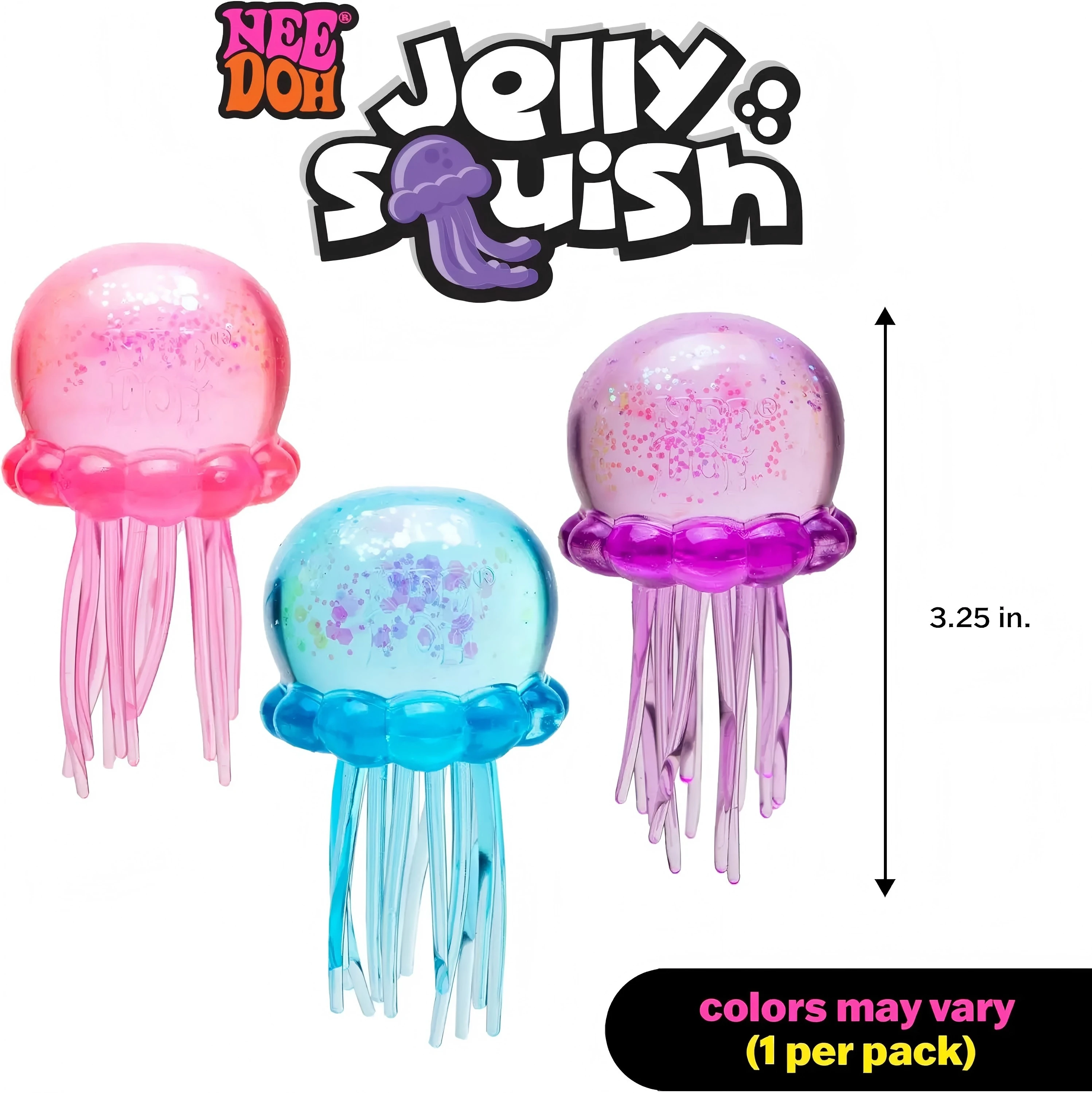 Needoh Fuzz Ball Jellyfish Squ - đánh giá và giá Kids Toys Box