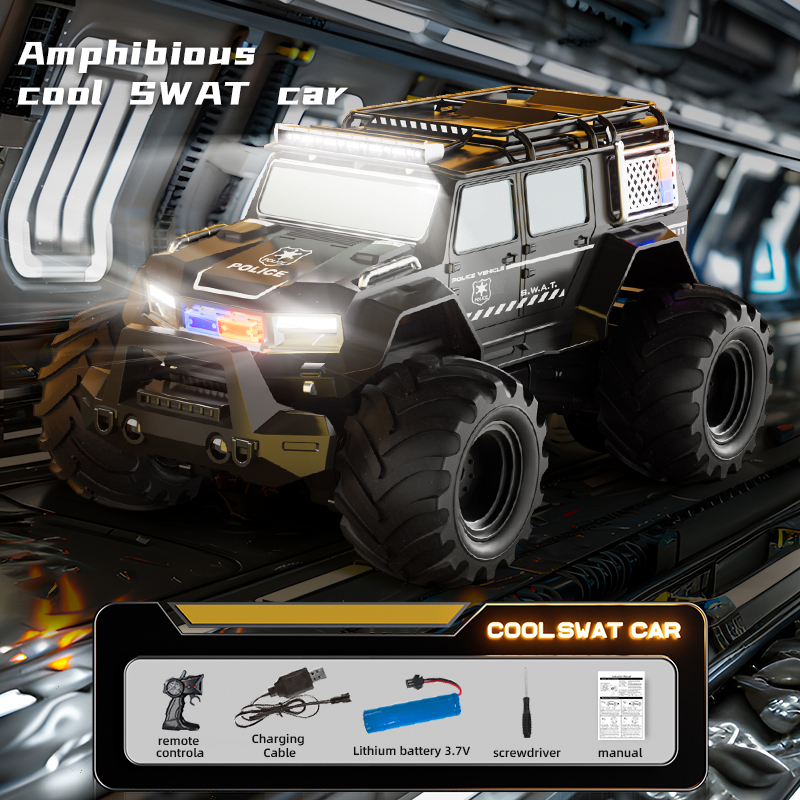 RC Police Cars Amphibious Vehi - đánh giá và giá Kids Toys Electric Car