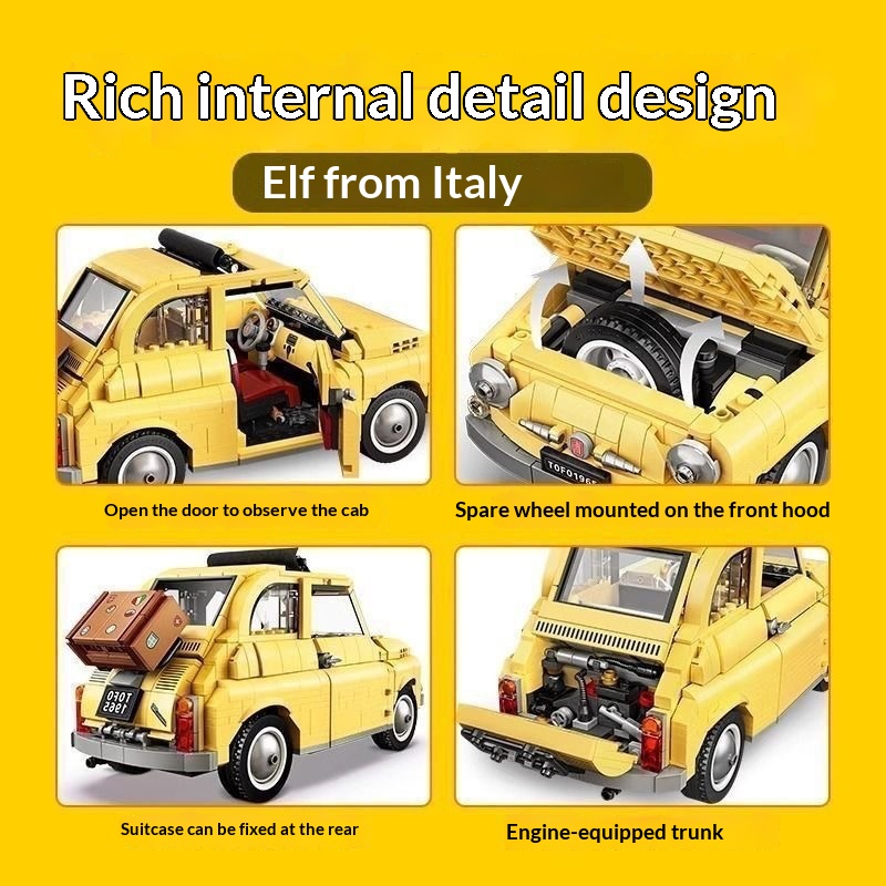 Compatible Lego 10271 Fiat 500 - đánh giá và giá Kids Toys Under 500